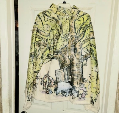 Abrigo Chaqueta Polar 100 Acre Parques Disney Winnie The Pooh Disneyland L GRANDE Nuevo Foto 1 de 4