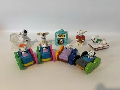 Vintage 1990s 101 DALMATIONS McDonald's LOT Of 9 Happy Meal Toys Flip Cars Etc. - Image 1 of 4
