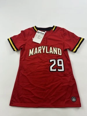 Maryland Terrapins 球衣垒球女式小号 NCAA Under Armour 球员样品 — 第 1/4 张图片