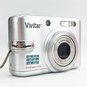 Vivitar Vivicam 5355 5.0MP Digital Camera Silver Tested - Picture 1 of 10