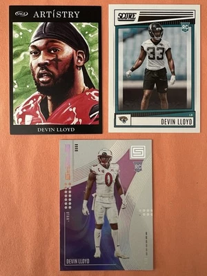 Devin Lloyd (3) Rookie Cards 2022 Panini Sage Jacksonville Jaguars Utah Utes - Image 1 of 2