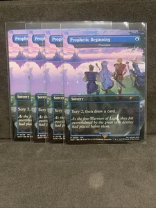 4x Prophetic Beginning - Preordain Bordless Promo Magic MTG Nm - Bild 1 von 2