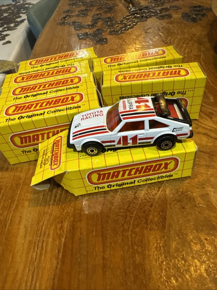 New Old Stock 1980s Vintage Matchbox MB39 Toyota Supra Diecast Model Car NOS 7pc - Image 1 of 4
