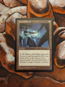 Cursed Scroll Tempest TMP MTG Magic the Gathering 1st Edition Reserved List - Picture 1 of 2