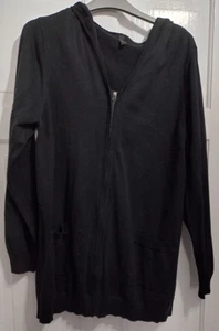 Evans size 18/20 black knit zip hoodie. - Picture 1 of 2