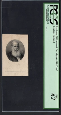 Brazil  Vignette Die Proof Of Pedro ll  On Brazilian Notes Uncirculated Grade 62 - Image 1 of 2