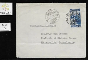VPH_237. VATICAN. Nice cover w. top value of 1935 JURIDICAL. Scott 46 - Picture 1 of 1