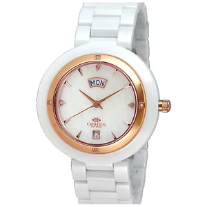 Oniss Women's Luxur  White Dial Watch - ON609-MRG WWHT - Picture 1 of 1