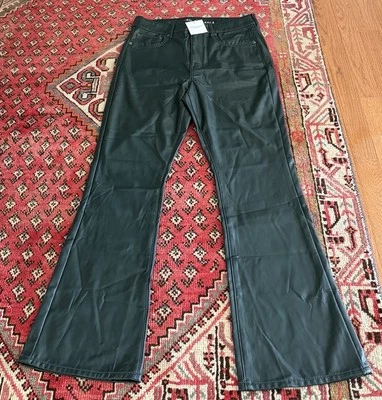 American Eagle Elastizado Cuero Vegano Súper Alto Kick Boot 12 CORTO NUEVO CON ETIQUETAS Foto 1 de 4