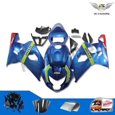 Kit de carenado azul CV carrocería para GSXR 600 750 2004-2005 inyección r095 Foto 1 de 4