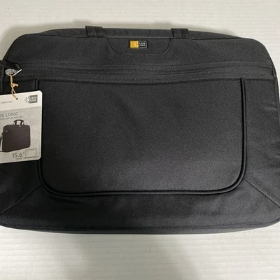 Case Logic 15.6" Bolso para Laptop con Correa Mensajero Acolchado Negro Nylon NUEVO Foto 1 de 2