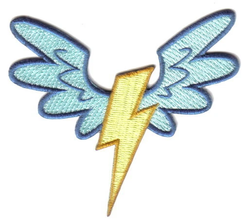 RIPPLE JUNCTION My Little Pony Wonderbolt Cutie Marks Embroidered Patch, NEW UNUSED