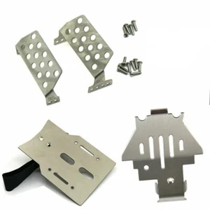 Stainless Steel Chassis Armor Battery Cover Skid Plate For TRX4 T4 1/10 RC CAR - Picture 1 of 14
