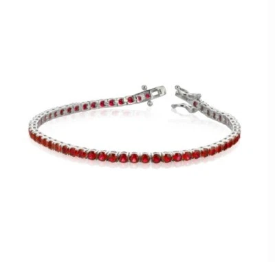 URANIA PREZIOSI - Bracciale Tennis in argento con brillanti da 3 mm - 21 cm - Immagine 1 di 2