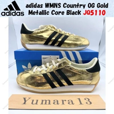 adidas WMNS Country OG Gold Metallic Core Black JQ5110 Damen Gr. - Bild 1 von 4