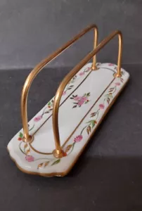 Vintage Limoges France porcelain mail holder - Foto 1 di 8