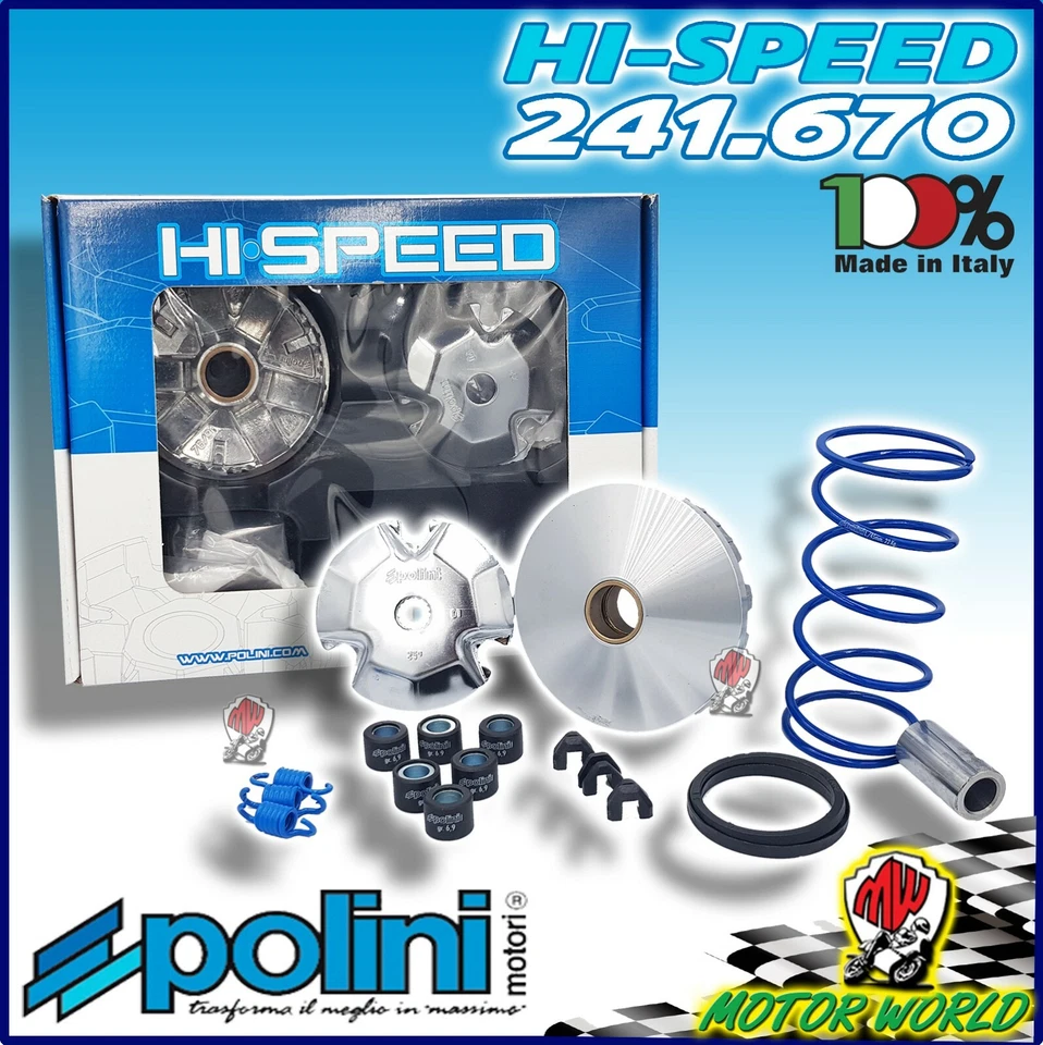 VARIATORE POLINI COD 241.670 HI - SPEED 6 RULLI MINARELLI ORIZZONTALE VERTICALE - Immagine 1 di 1