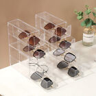 4-Layer Clear Jewelry Box Storage Craft Container Earrings Sunglasses Organizer