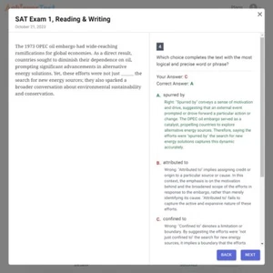 Digital SAT Online Practice Test in BlueBook Format - Picture 1 of 6