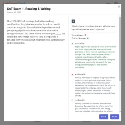 Digital SAT Online Practice Test in BlueBook Format - Image 1 of 4