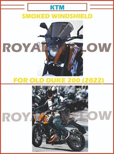 KTM Premium Light Smoked Windshield for Old Duke 200 (2022) - - Picture 1 of 2