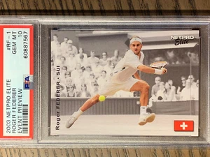 2003 Netpro Elite Event Preview #RF1 Roger Federer RC Gem Mint PSA 10 ROOKIE - Picture 1 of 2