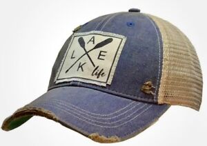 New w/out tags Distressed Vintage "Lake Life" Trucker Hat