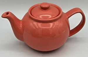 PRICE & KENSINGTON Two Cup Teapot EUC Orange Made in England - Picture 1 of 12