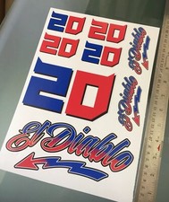 Fabio Quartararo #20 El Diablo Stickers Decals - Sticker kit (8 Stickers) NEW!!
