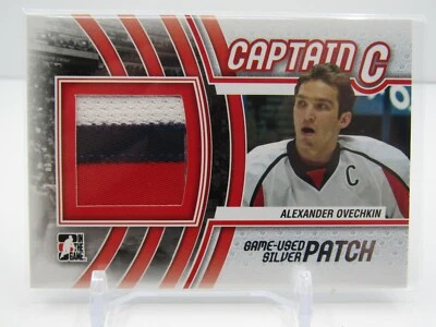ALEXANDER  OVECHKIN 2012 IN THE GAME CAPTAIN C SERIES GAME USED SILVER PATCH - Image 1 of 2