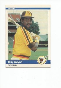 TONY GWYNN 1984 Fleer Baseball card #301 San Diego Padres NR MT