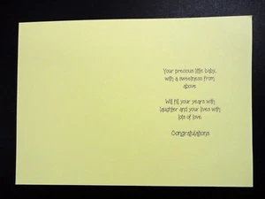 Card Inserts with Assorted "Baby" Greetings for A6 Cards (Portrait) Pkt 20 - Picture 1 of 4