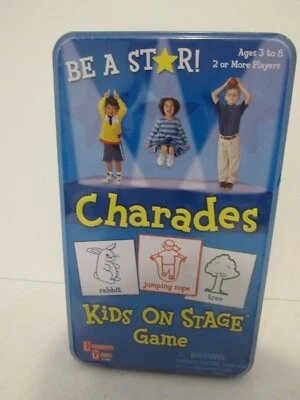 Charades Kids on Stage Game Tin University Games Sealed Family School - Image 1 of 2