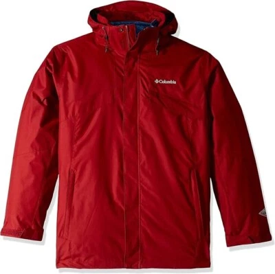 Columbia Men Bugaboo II Fleece Interchange Jacket, Red Element Sz-2X - Image 1 of 4