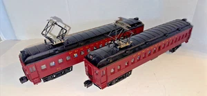 K-LINE BY LIONEL O GAUGE 609 & 614 PRR INTERURBAN COMMUTER CARS-TESTED. NO OB - Picture 1 of 15