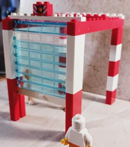 LEGO Garage Build Fire Department Bay Fire Truck Base Tall Door Roll Up Clear  7 - Picture 1 of 4