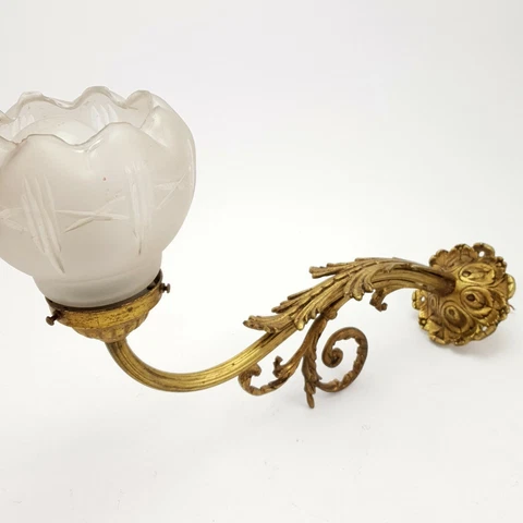 Vintage Brass Louis XV style Wall Sconce Cover