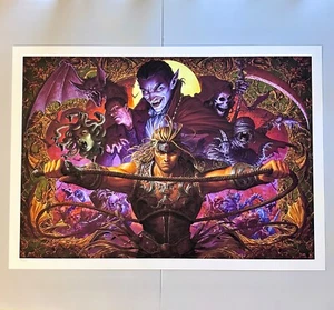 Castlevania Simon Belmont Giclee Art Print Poster #79 SIGNED COA Cook & Becker - Picture 1 of 6