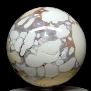 3.4" 2.2lb King Cobra Jasper Sphere Natural Multicolor Chalcedony Mineral India - Picture 1 of 4