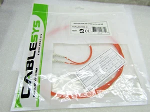 Câble fibre optique Cablesys GCFAZCLM02-M 625/125 duplex OFNR SC vers LC 2M - Photo 1/4