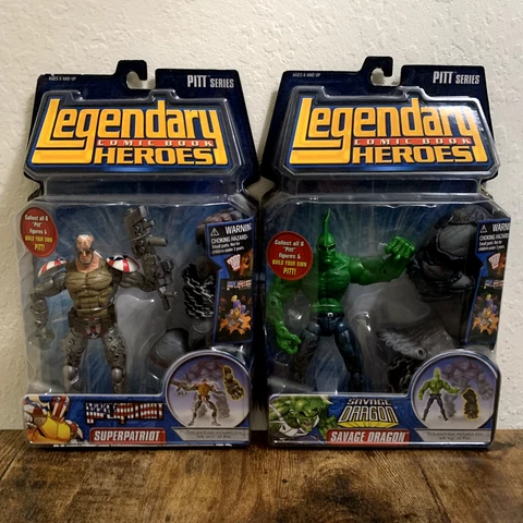 Legendary Comic Book Heroes Set of 2 (Superpatriot, Savage Dragon) Cover