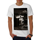 Wellcoda stary aparat fotograficzny męski t-shirt, vintage projekt graficzny nadruk koszulka