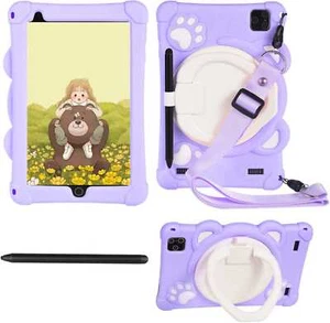 8Inch HD Kids Tablet Computer 8 Core Android 10 GPS Wifi Bundle Case Purple Gift - Picture 1 of 6