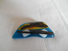 Hand Crafted Artisans Abstract Glass Brooch