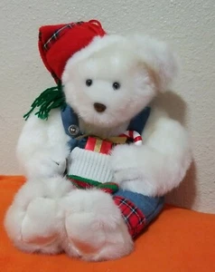 Santa’s Best Cubby Bear 20" Plush Christmas Stocking  - Picture 1 of 8