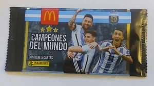 Argentina 2024  Panini McDonalds Campeones del Mundo Trading Card Pack - Picture 1 of 2