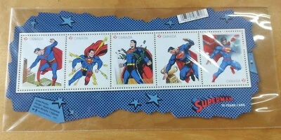 Marvel Comics Superhero Canada Miniature Stamp MS MNH 2013 - Superman 75 Years - Image 1 of 4
