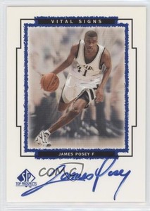 1999 SP Top Prospects Vital Signs James Posey #JP Rookie Auto RC