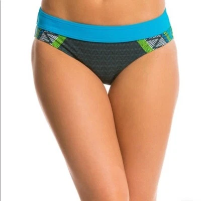 Parte inferior de natación hipster estampada azul Prana Ramba para mujer talla S 1249 Foto 1 de 4