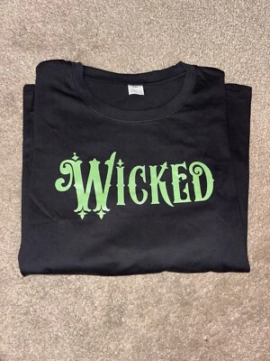 Green For Good Wicked Black Broadway Musical Women’s Black Long Sleeve Shirt - M - Image 1 of 4